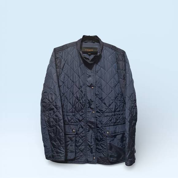 Coach Women’s Blue Light Quilted jacket - Picture 2 of 8